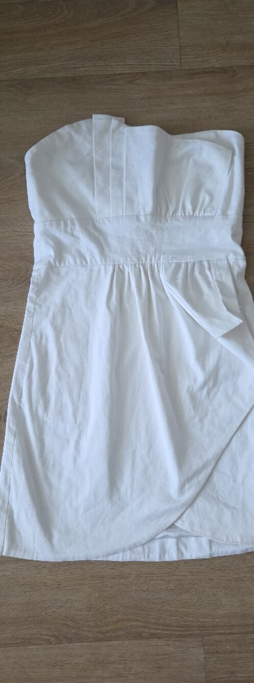 White wedding mini dress